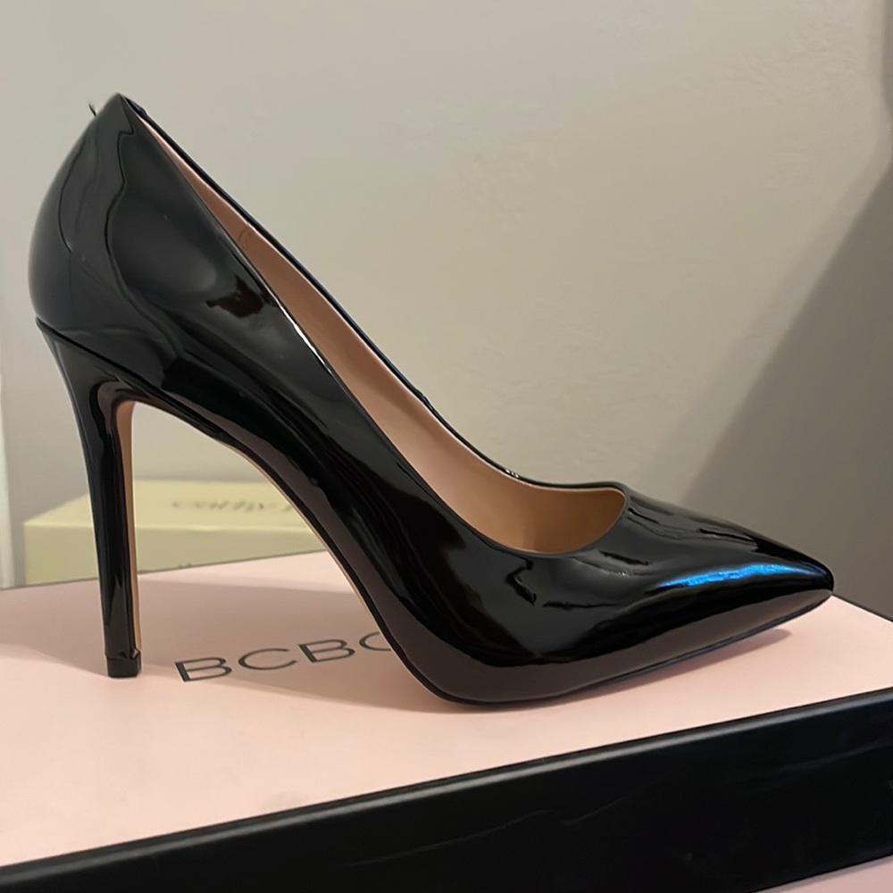 BCBG patent Skie heels